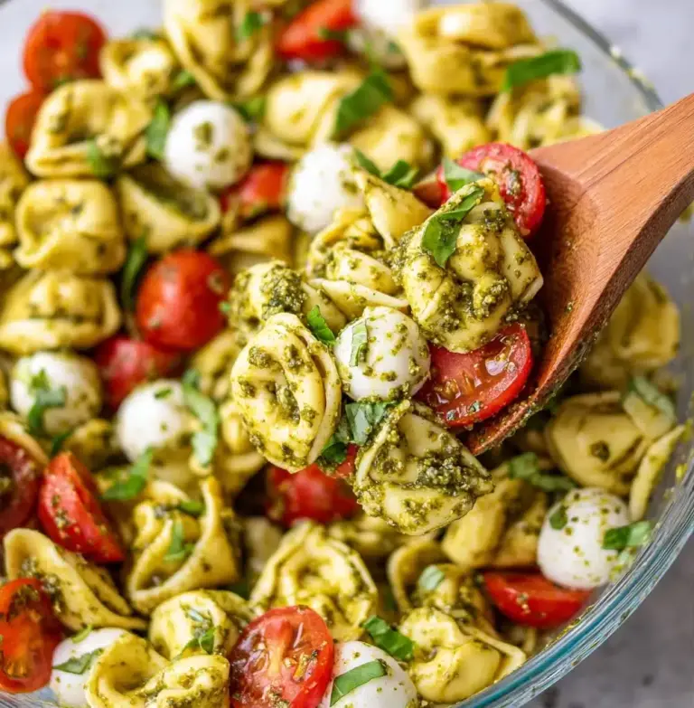 Pesto Tortellini Pasta Salad Recipe