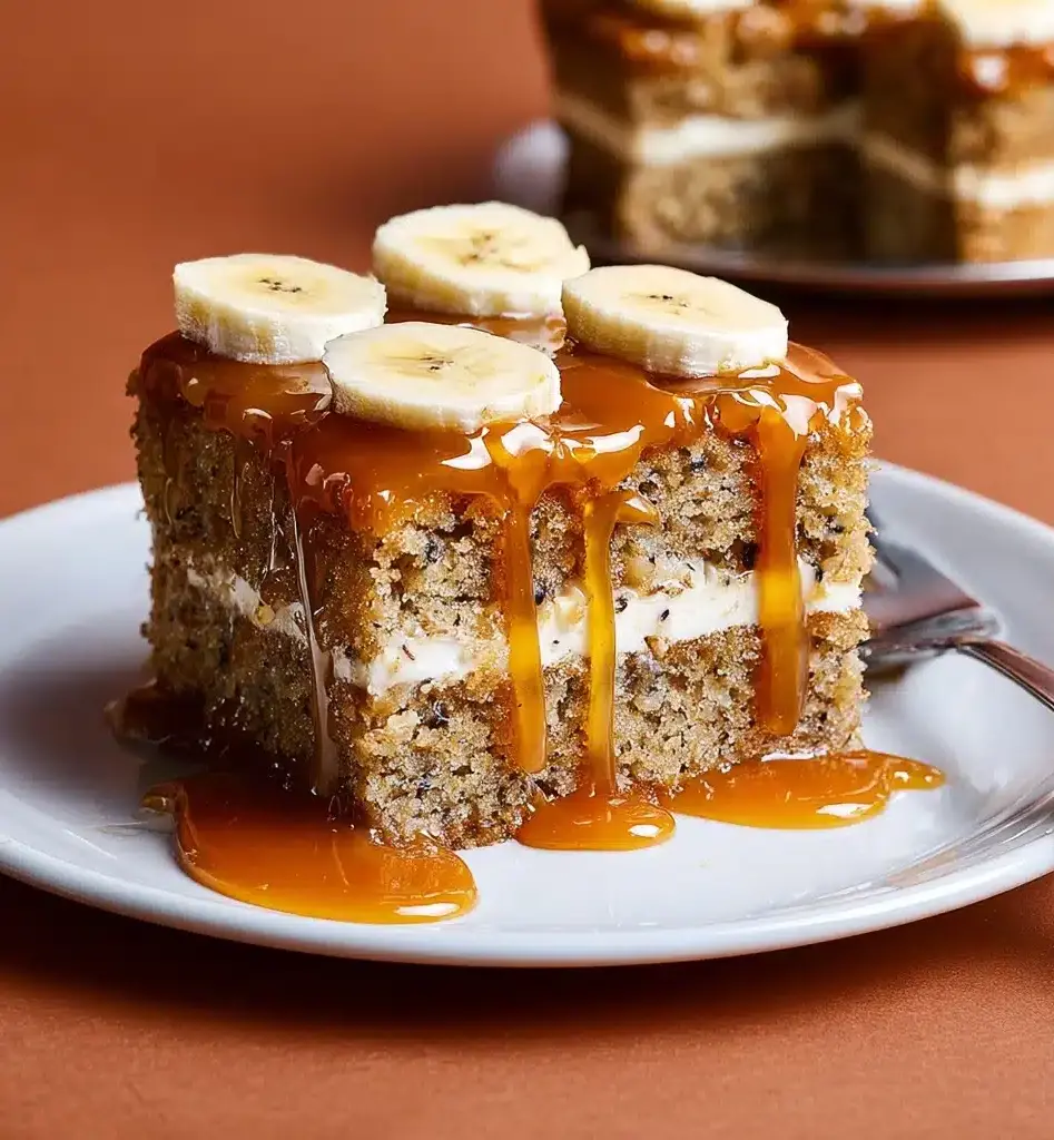 Salted Caramel Banana Cake Recipe