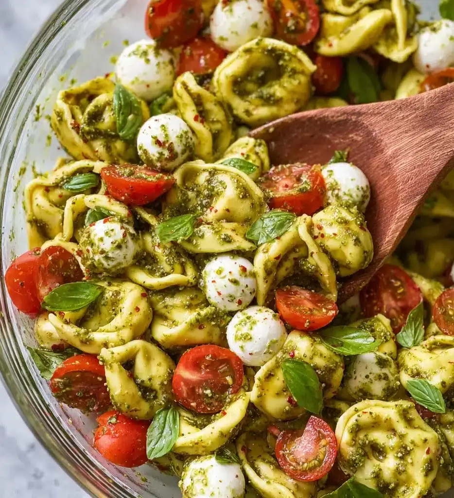 Pesto Tortellini Pasta Salad Recipe