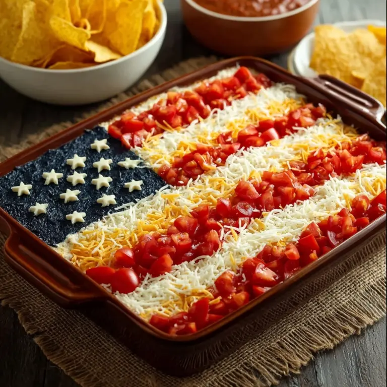 Flag Taco Dip Recipe