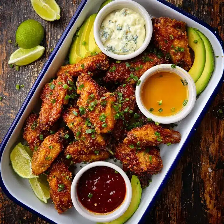 Baked Chicken Wings (with 3 Sauces) Recipe