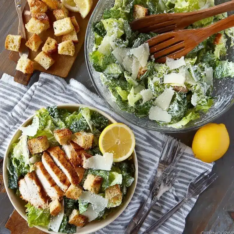 Lemon Kale Caesar Salad Recipe