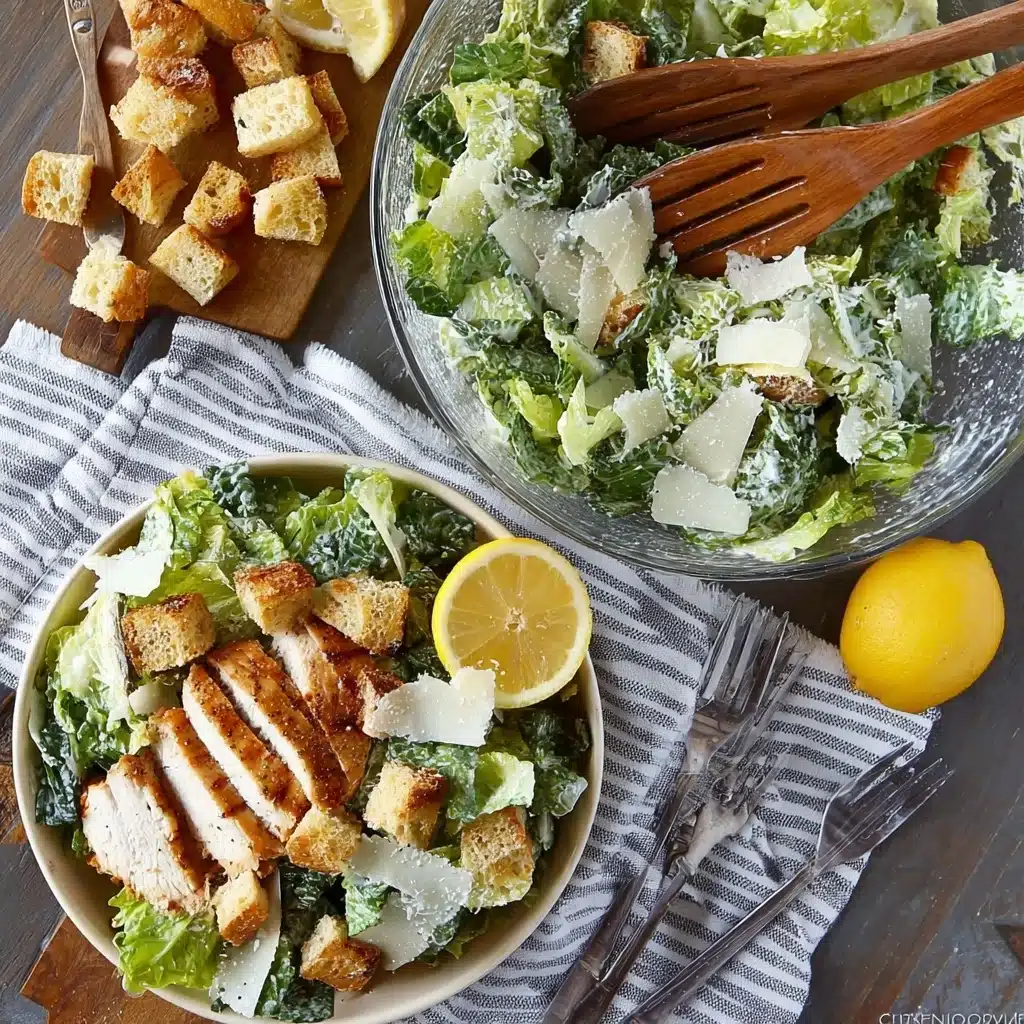 Lemon Kale Caesar Salad Recipe