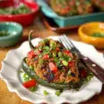 Brisket Stuffed Poblano Peppers Recipe