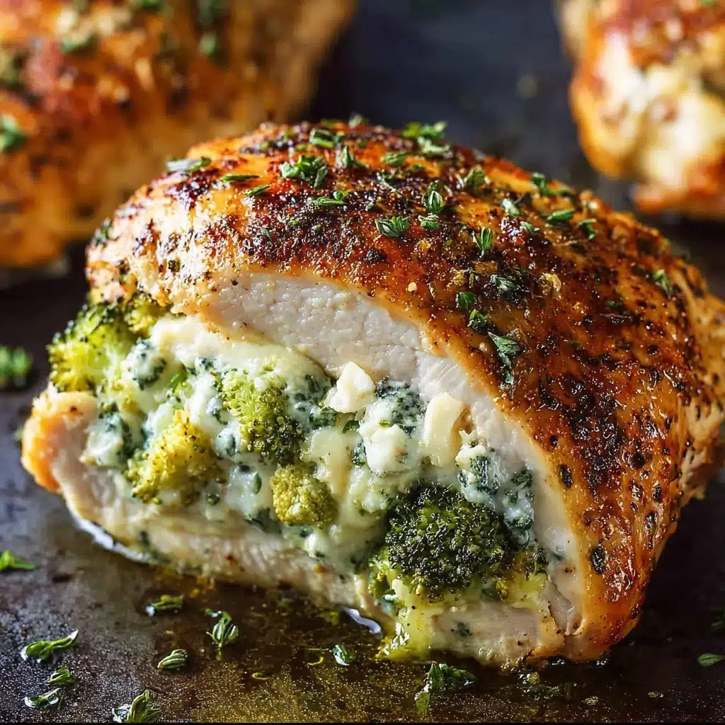 Broccoli Cheddar Stuffed Chicken Breasts Recipe