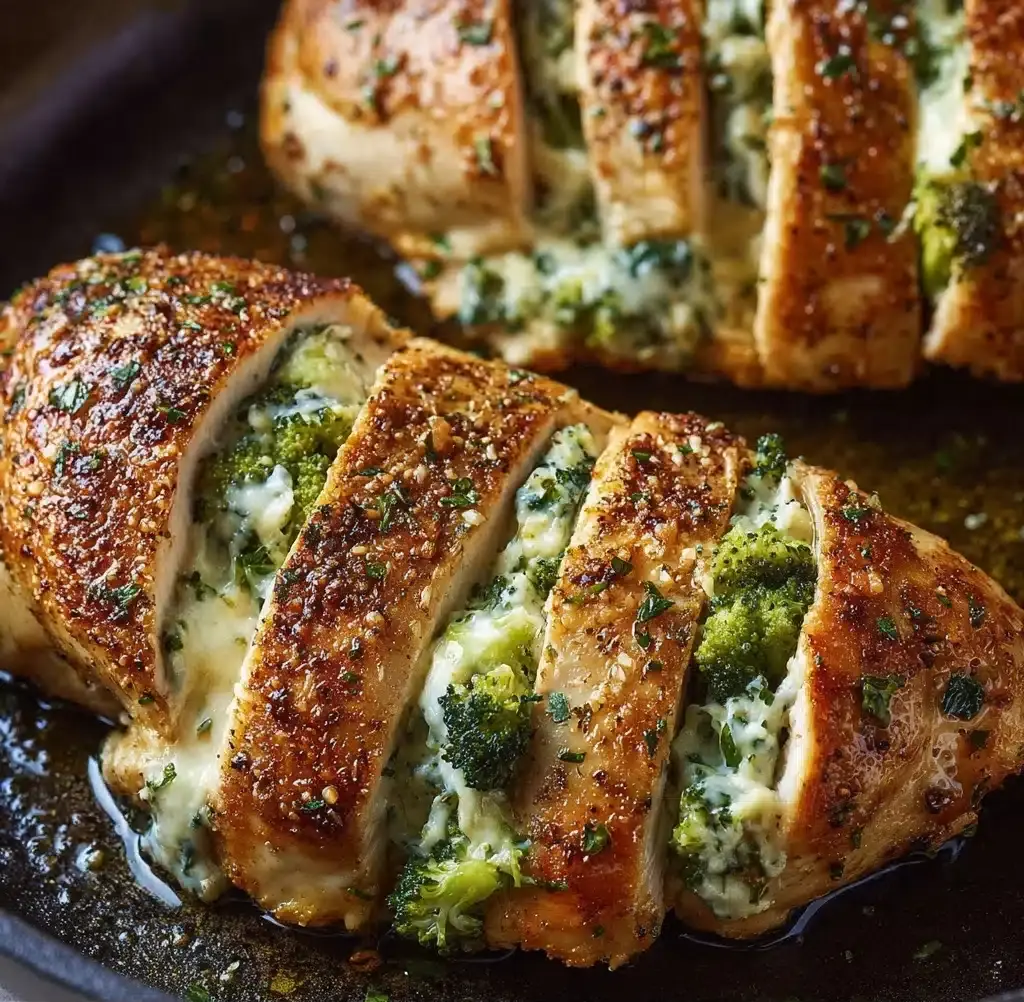 Broccoli Cheddar Stuffed Chicken Breasts Recipe - Recipe Image