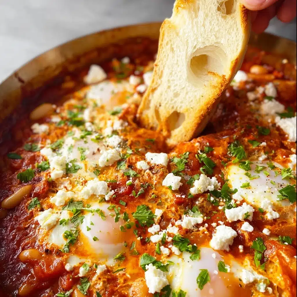 White Bean Shakshuka with Feta Cheese Recipe - Recipe Image