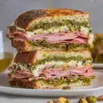 Mortadella Sandwich with Burrata and Pistachio Pesto Recipe