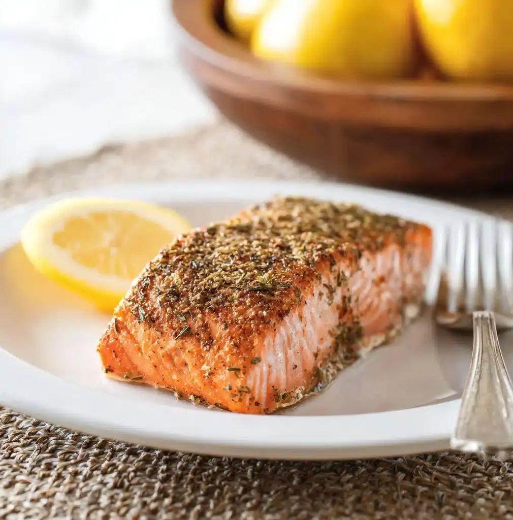 Air Fryer Mediterranean Salmon Recipe - Recipe Image