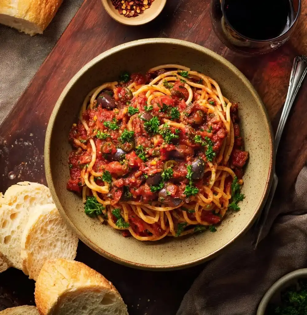 Puttanesca Pasta Recipe - Recipe Image
