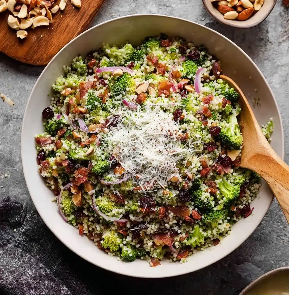 Broccoli Pearl Crunch Salad Recipe - Recipe Image