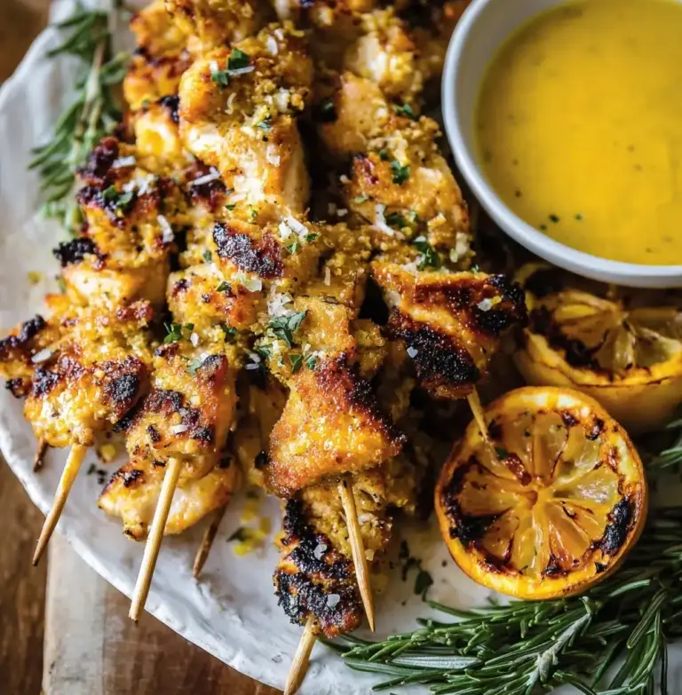 Chicken Spiedini with Lemon Butter Sauce Recipe