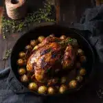 Cast Iron Chicken with White Wine Pan Sauce Recipe
