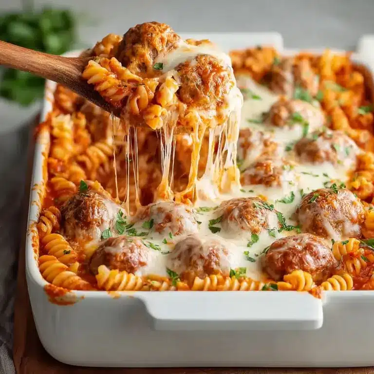 Dump and Bake Meatball Casserole Recipe