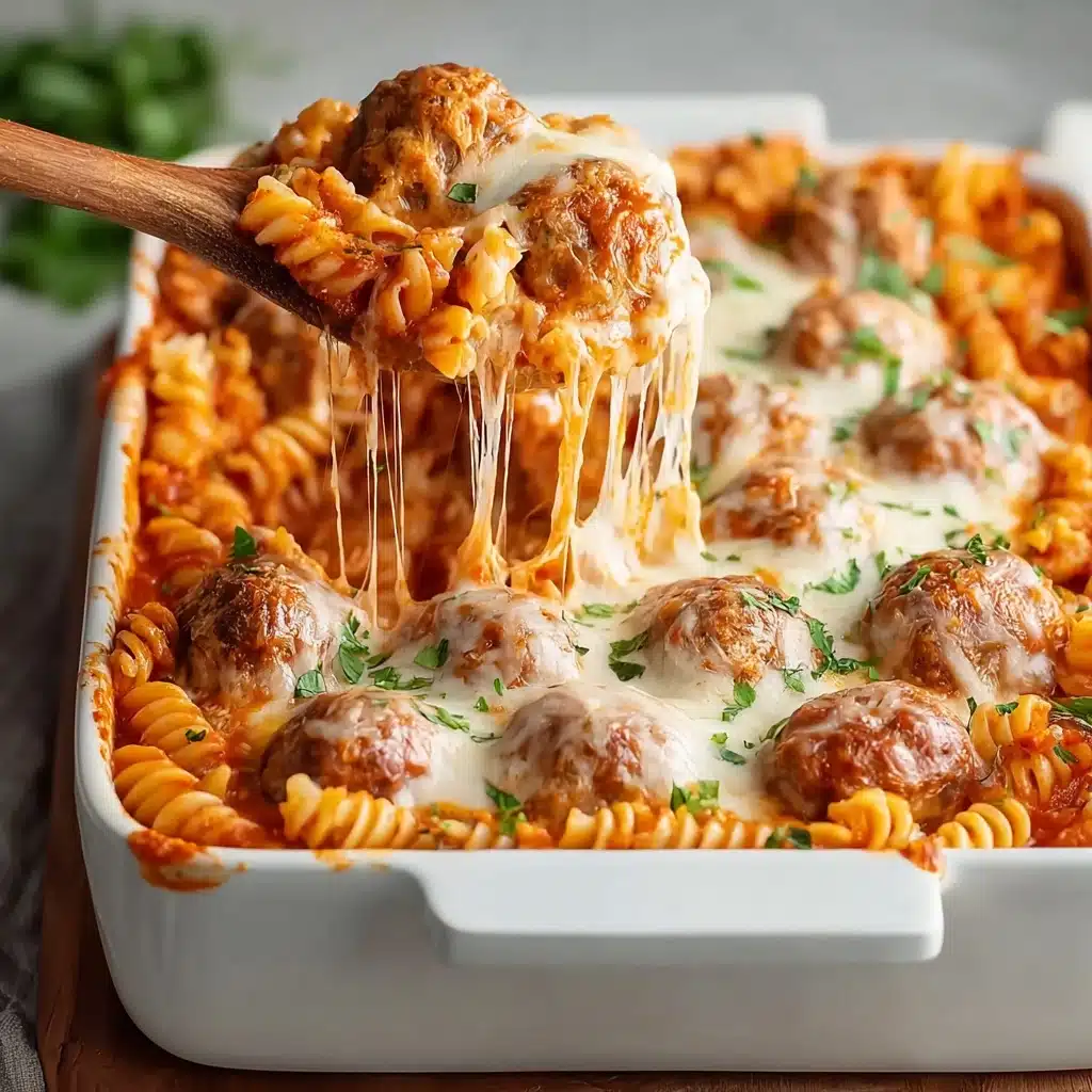 Dump and Bake Meatball Casserole Recipe - Recipe Image