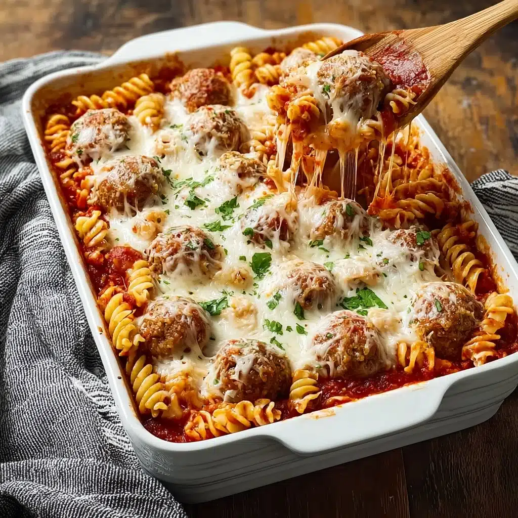 Dump and Bake Meatball Casserole Recipe - Recipe Image