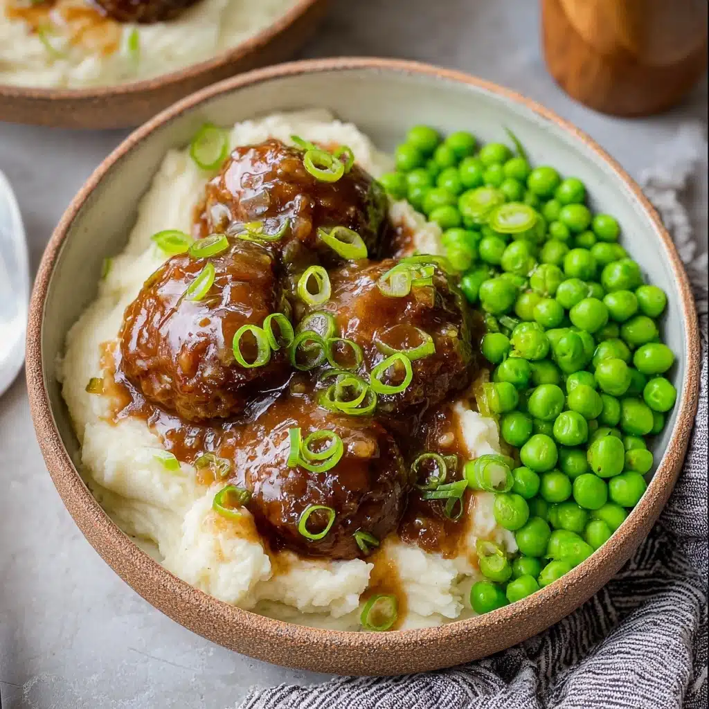 Southern Hamburger Steaks with Onion Gravy Recipe - Recipe Image