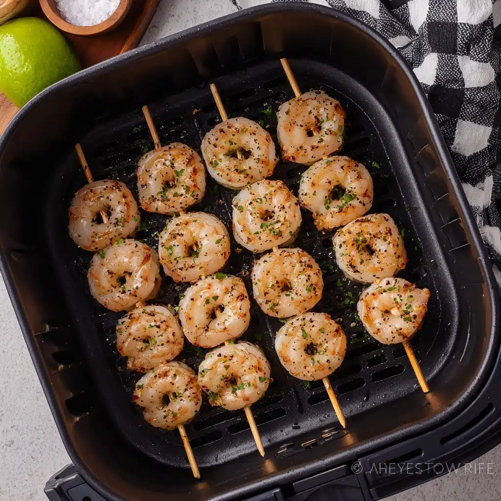 Air Fryer Shrimp Skewers Recipe - Recipe Image