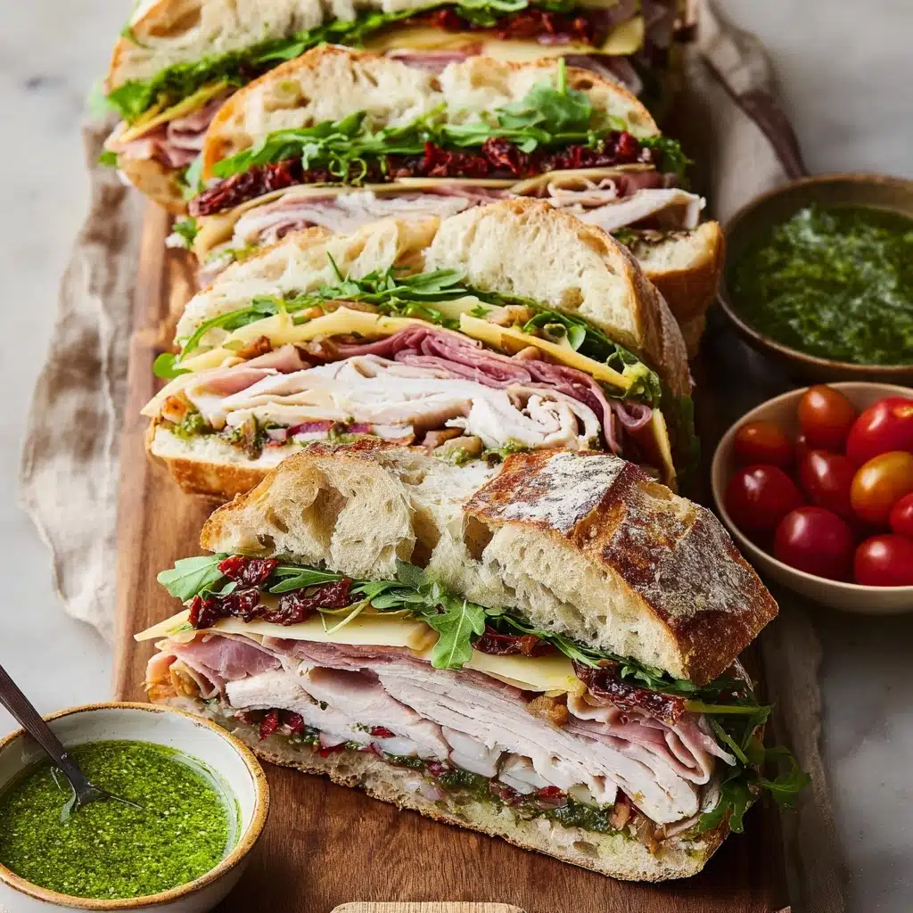 Italian Turkey Club Sandwiches Recipe