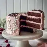 Easy Chocolate Cherry Cake Recipe (One Bowl and Four layer) Recipe