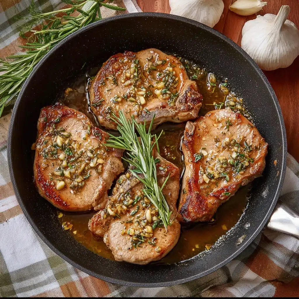 Garlic Parmesan Pork Chops with Rosemary Recipe