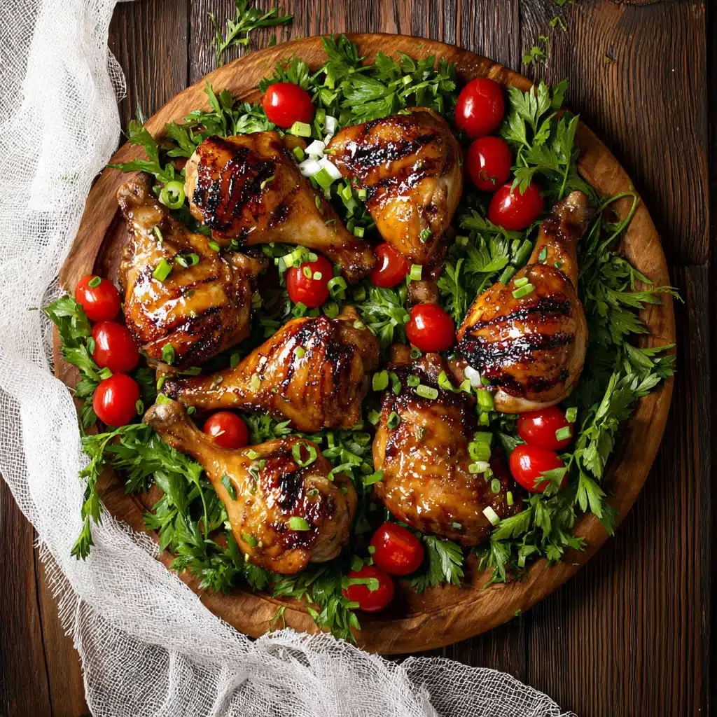 Honey Glazed Grilled Chicken Legs Recipe - Recipe Image