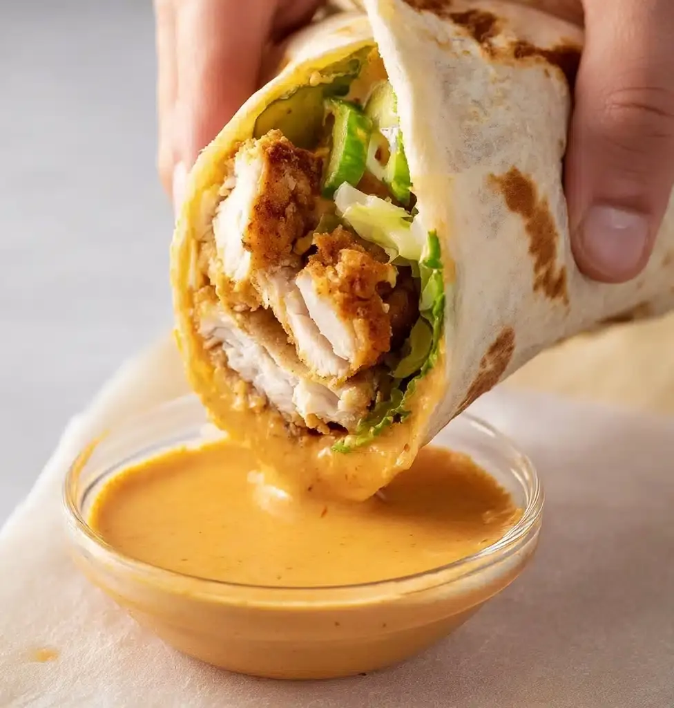 Crunchy Chicken Wrap Recipe - Recipe Image