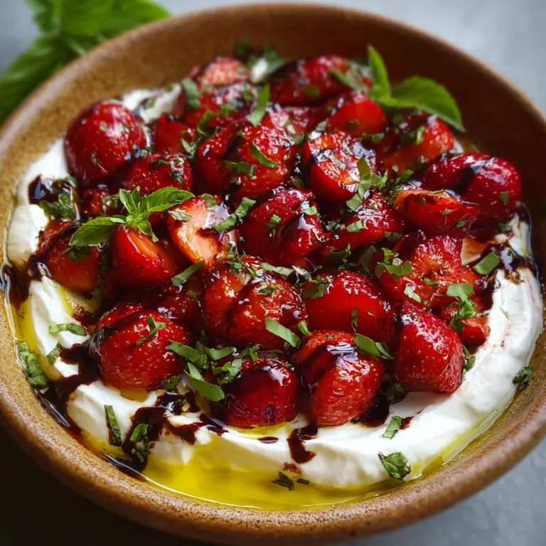 Whipped Feta Dip with Roasted Strawberries Recipe