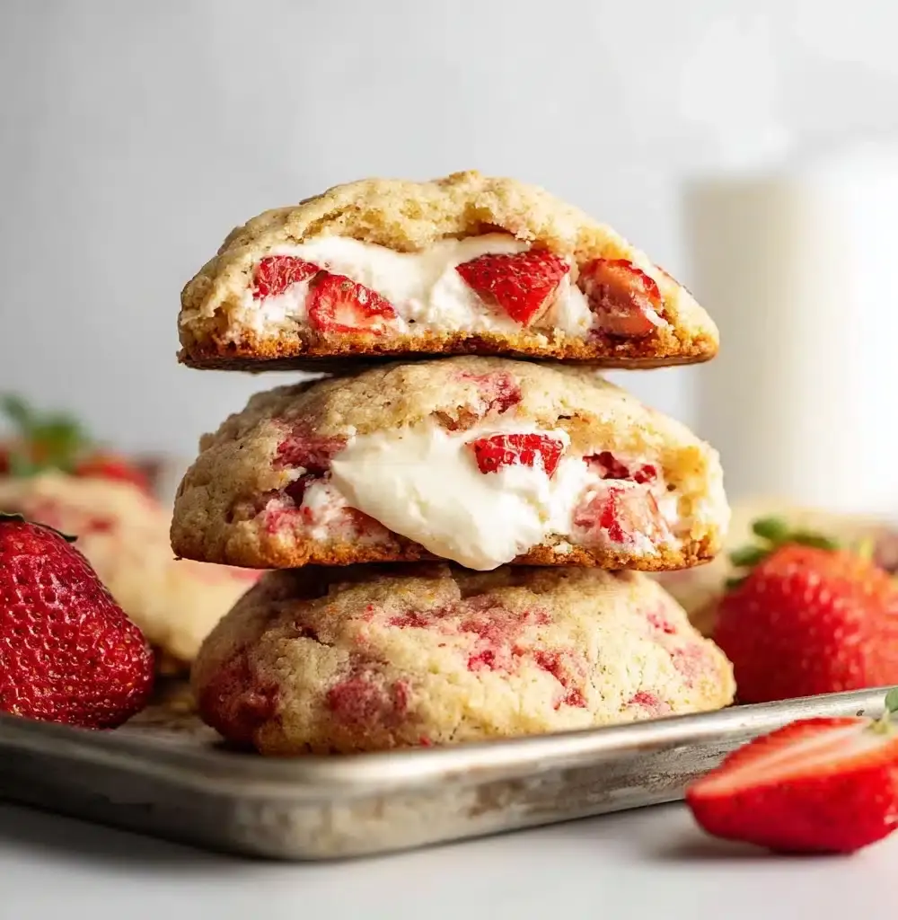 Strawberry Cheesecake Cookies Recipe - Recipe Image