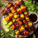 Hawaiian Grilled Teriyaki Chicken Pineapple Skewers Recipe