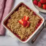 Strawberry Rhubarb Crisp Recipe