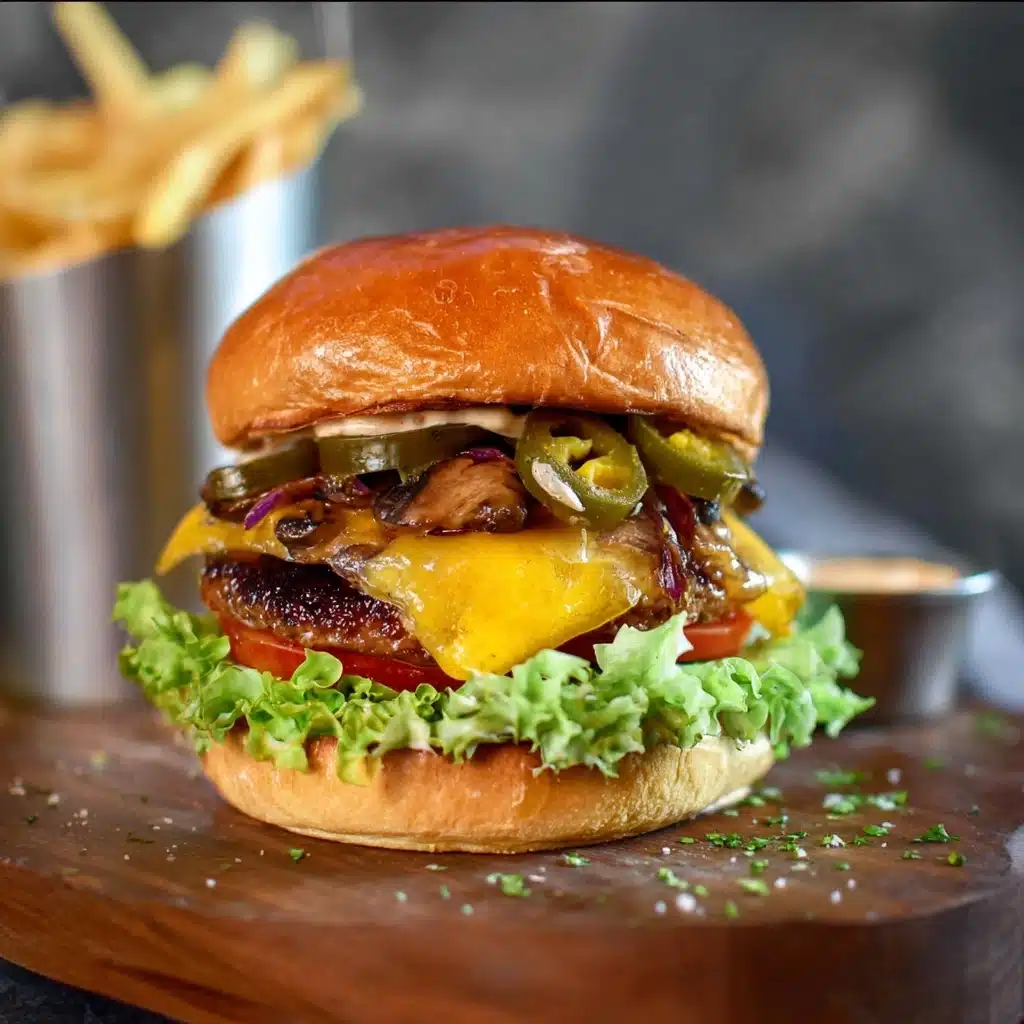 The Ultimate Cheeseburger with Pickled Jalapenos Recipe