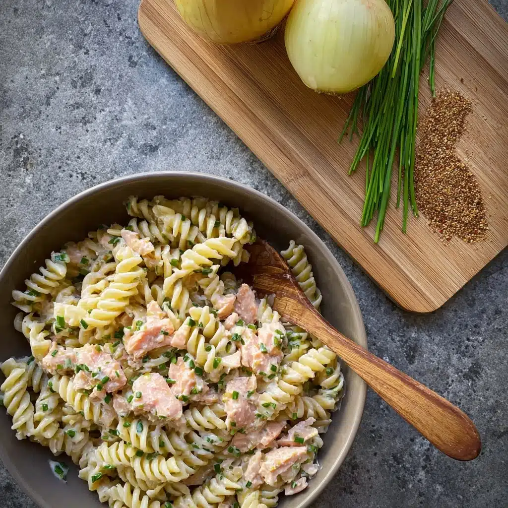 Salmon Crème Fraîche Pasta Recipe - Recipe Image