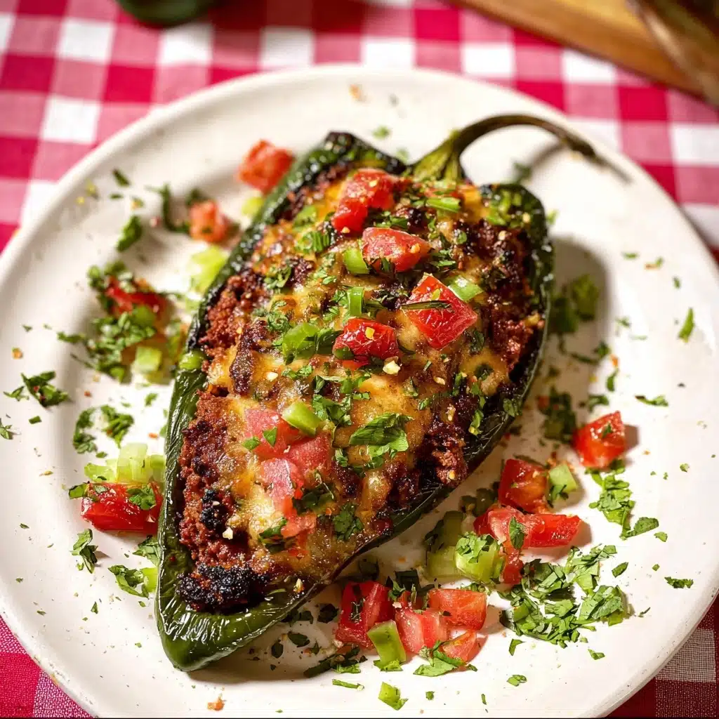 Brisket Stuffed Poblano Peppers Recipe - Recipe Image
