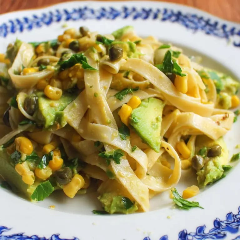 Avocado Pasta with Artichokes Recipe