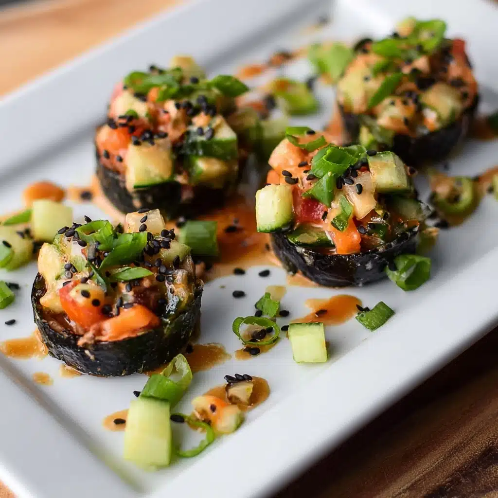 Spicy Baked Salmon Sushi Muffins Recipe
