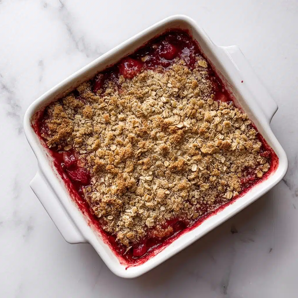Strawberry Rhubarb Crisp Recipe - Recipe Image