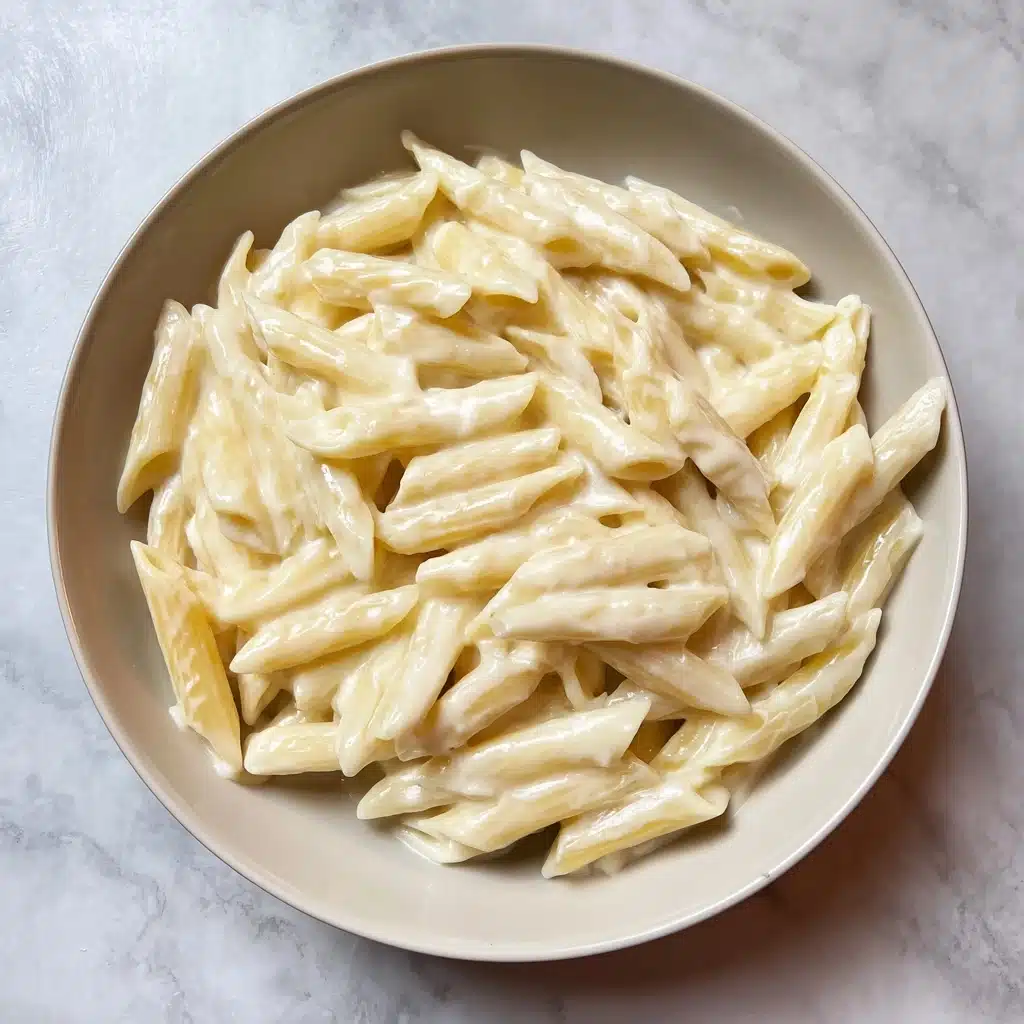 Creamy Garlic Penne Pasta Recipe - Recipe Image