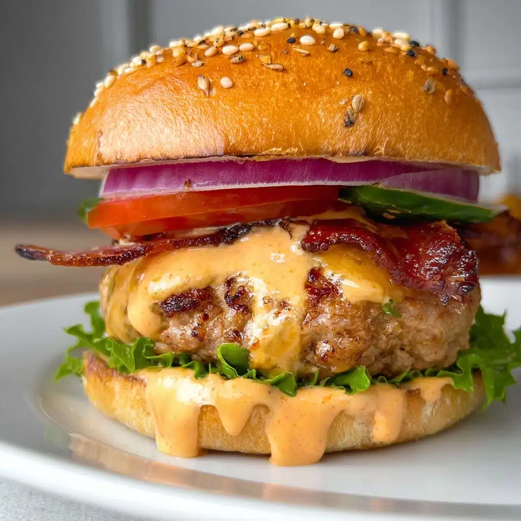 BLT Baked Chicken Burgers (Easy Recipe) Recipe - Recipe Image