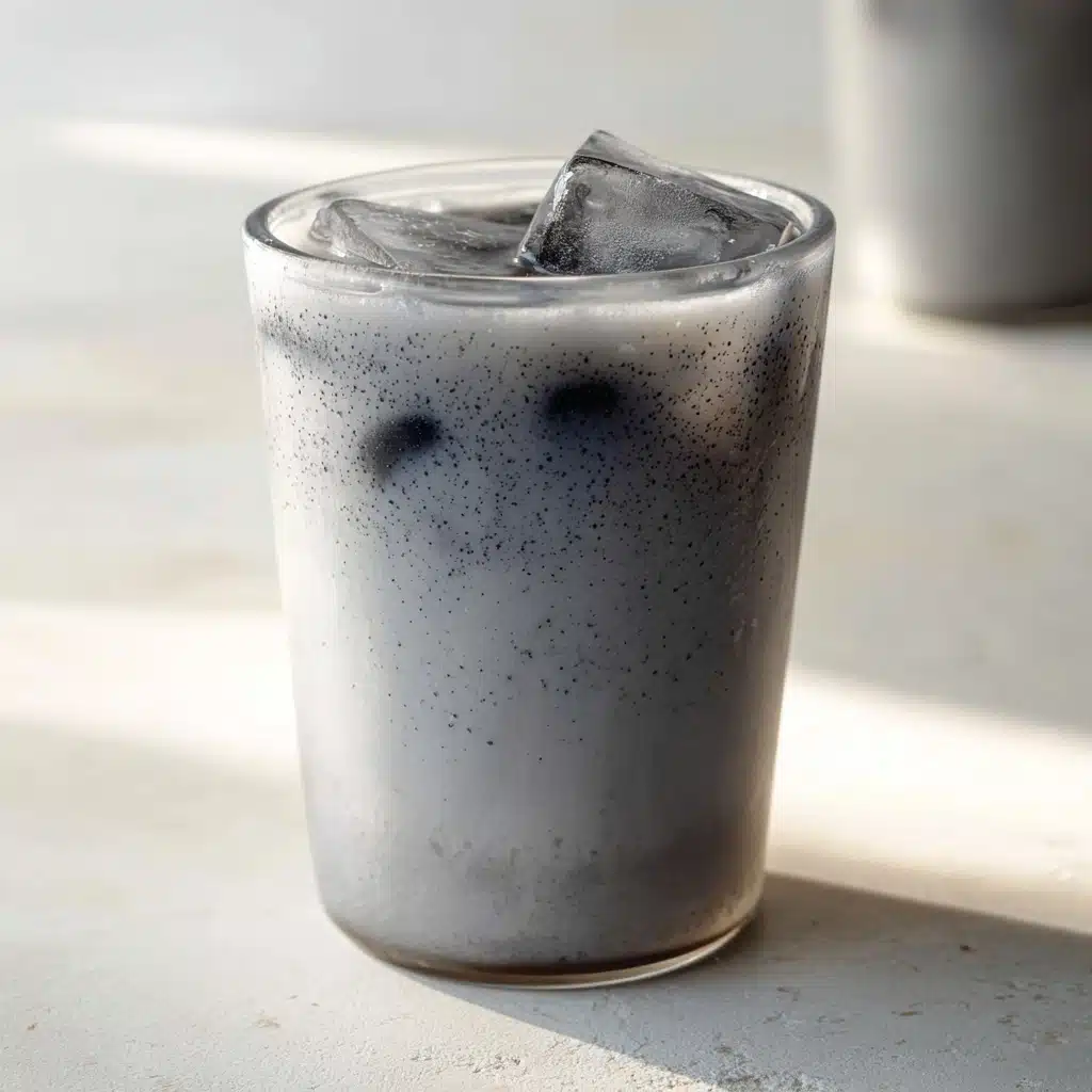 Iced Black Sesame Latte Recipe - Recipe Image