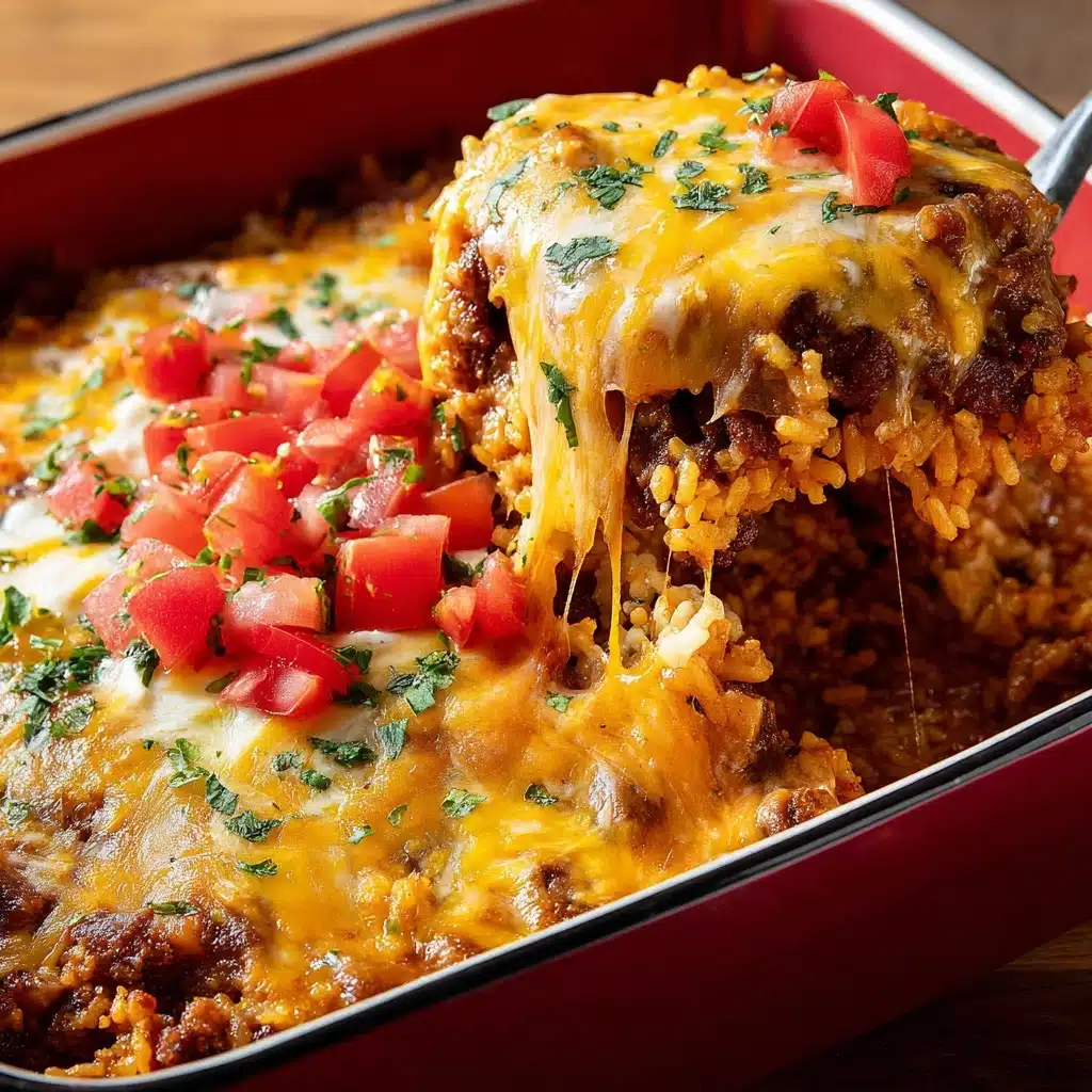 Cheesy Baked Burrito Rice Recipe