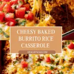 Cheesy Baked Burrito Rice Recipe