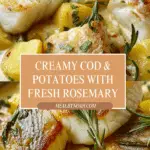 Cod & Potatoes in Rosemary Cream Sauce Recipe