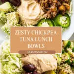 Chickpea Tuna Meal Prep Lunch Bowls Recipe