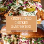 Summertime Fried Chicken Sandwiches with Tangy Slaw Recipe