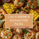 Shrimp, Corn, Potatoes, and Smoked Sausage Foil Pack Recipe