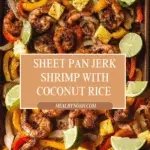 Sheet Pan Jerk Shrimp with Coconut Rice Recipe