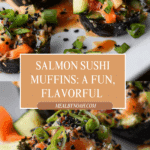 Spicy Baked Salmon Sushi Muffins Recipe