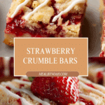 Strawberry Crumble Bars with Lemon Glaze Recipe