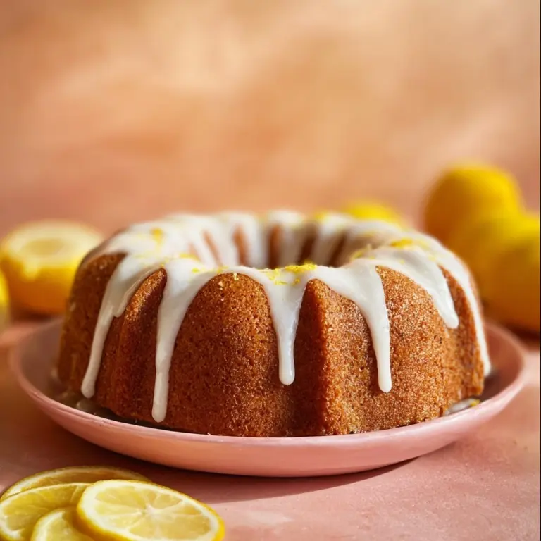 Glazed Lemon Bundt Cake with Buttermilk Recipe